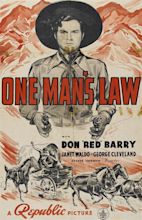 One Man's Law (1940)