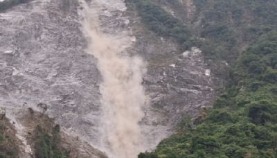 5.8地震好晃！花蓮崇德管制站邊坡落石 驚悚畫面曝