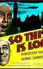 So This Is London (1939 film)