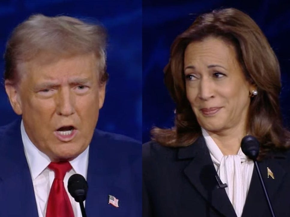 Kamala Harris' face game in the debate is on point