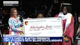 ABC7's Cheryl Burton gifts $5K scholarships to two Lindblom Math and Science Academy graduates