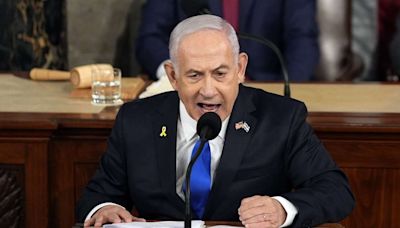 In fiery speech to Congress, Netanyahu seeks support for war in Gaza, sparking large protests