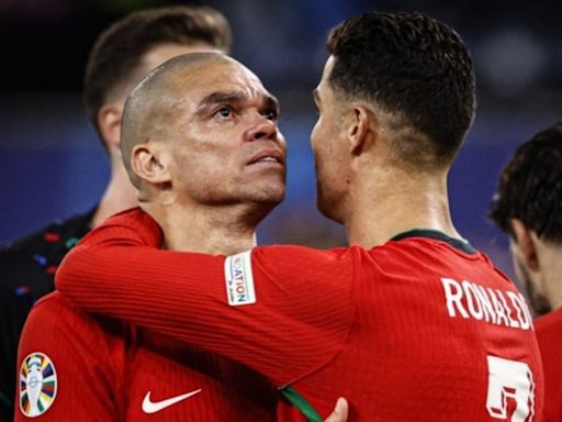 Cristiano Ronaldo Consoles Tearful Pepe After Portugal Exit Euro 2024 With Quarterfinal Loss To France