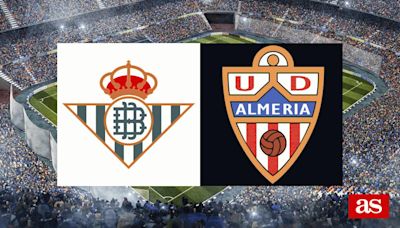 Betis vs Almería: estadísticas previas y datos en directo | LaLiga EA Sports 2023/2024