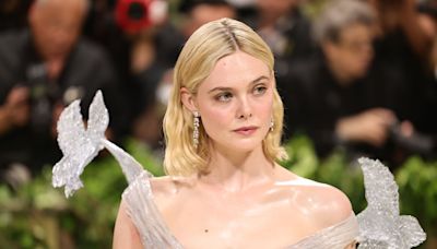 Elle Fanning’s Sculptural transparent Gown at the 2024 Met Gala Belongs in Its Own Museum Exhibit