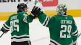 Stars edge Blues 2-1 in a shootout in the teams' season opener