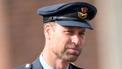 Prince William makes surprise appearance at helicopter headquarters after revealing he 'misses' flying