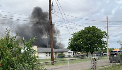 Structure goes up in smoke on 37th Street