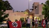 Neo-Nazis terrorize Jewish community by brandishing swastika flags outside Georgia synagogue