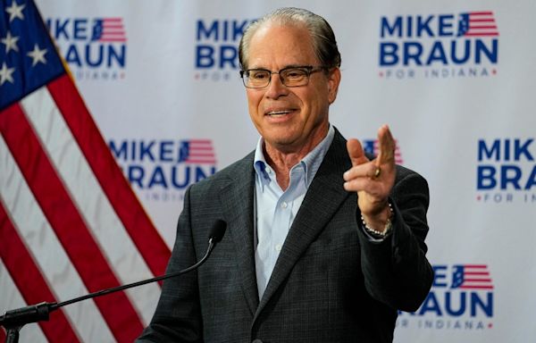 Mike Braun announces his choice for lieutenant governor