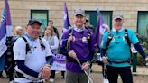 Three bereaved dads trek into Hull on latest walk for suicide prevention charity