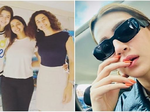 PIC: Kriti Sanon enjoys day out with ‘haseen dilrubas’ Taapsee Pannu and Kanika Dhillon; pens ‘What a Do Patti’