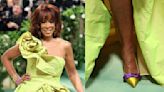 Gayle King Wears SJP By Sarah Jessica Parker Pump Shoes for Met Gala 2024 Red Carpet