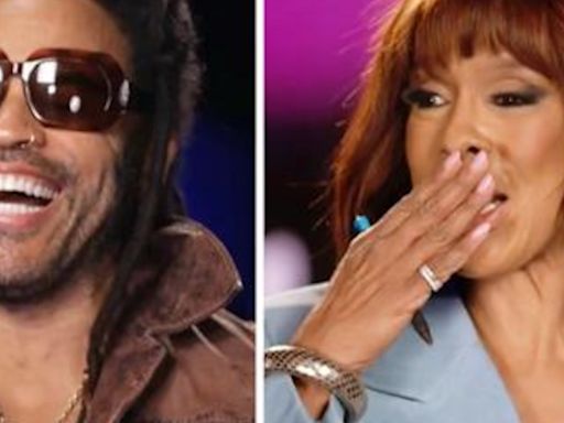 Gayle King Shoots Shot with Lenny Kravitz, Asks If She Can "Beat" His Girlfriend's "Ass" - E! Online