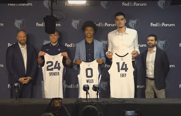 Memphis Grizzlies sign rookies Zach Edey and Jaylen Wells to multi-year deals, acquire rights to Cam Spencer