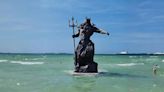 Clausuró Profepa estatua de Poseidón en Yucatán