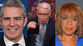 Watch Anderson Cooper Do A Spit Take When Gayle King Asks *This* NSFW Question About Andy Cohen