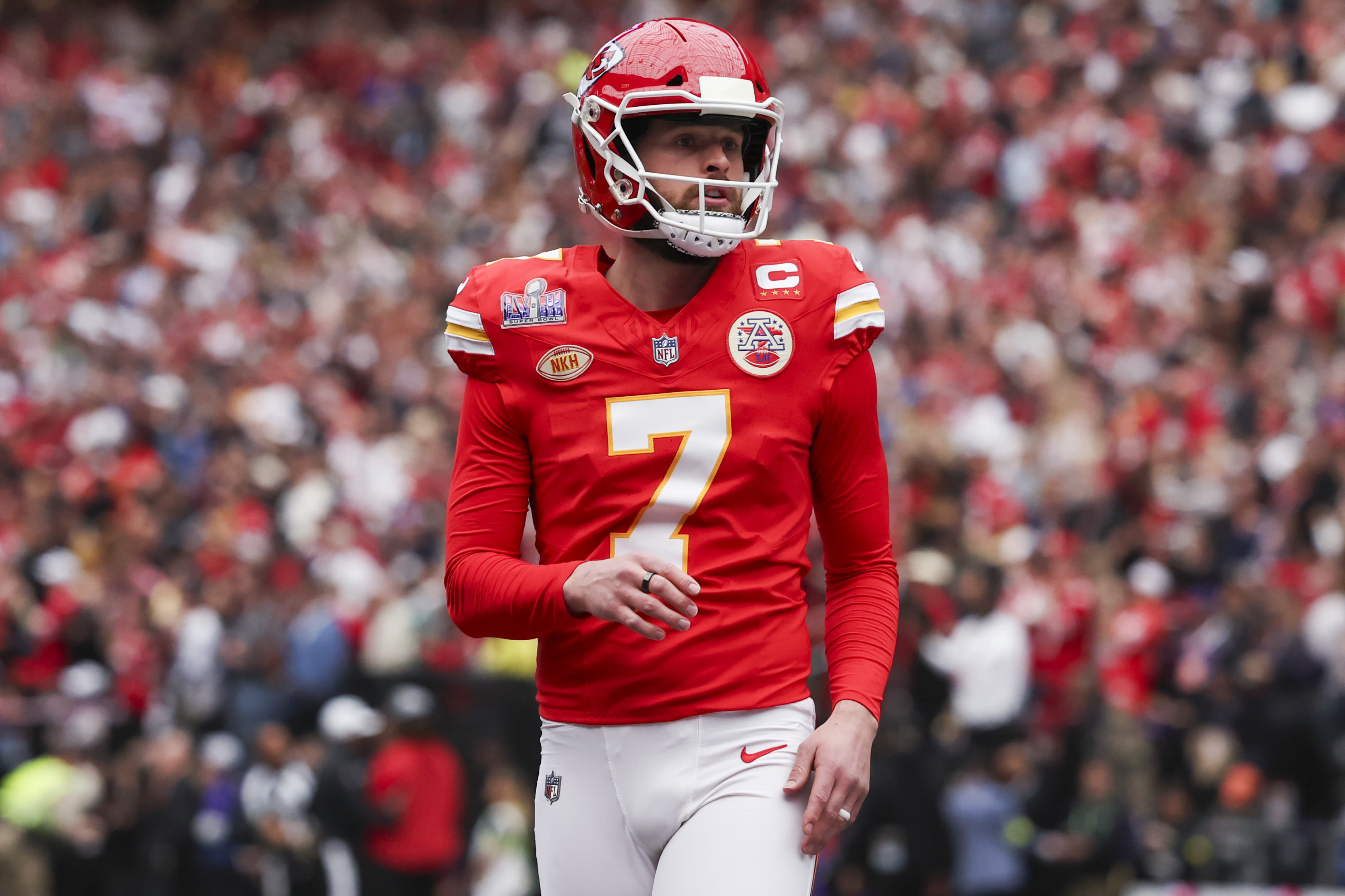 Chiefs Replacing Harrison Butker on Kickoff Team Due to NFL Rule Change