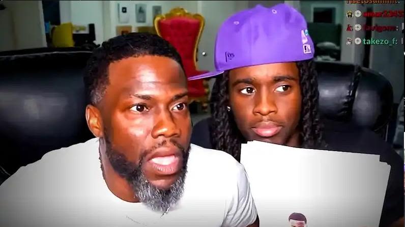 Kevin Hart Joins Kai Cenat's Hilarious Livestream - Night of Comedy Surprises Included A Step Stool and A Snake! | WATCH | EURweb
