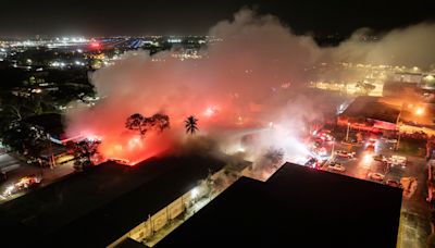 Multiple crews combat single-story structure fire in Collier County