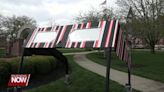 Giant eclipse glasses built for Monday's viewing party at the University of Findlay