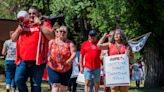 Provincial union members rally across Alberta