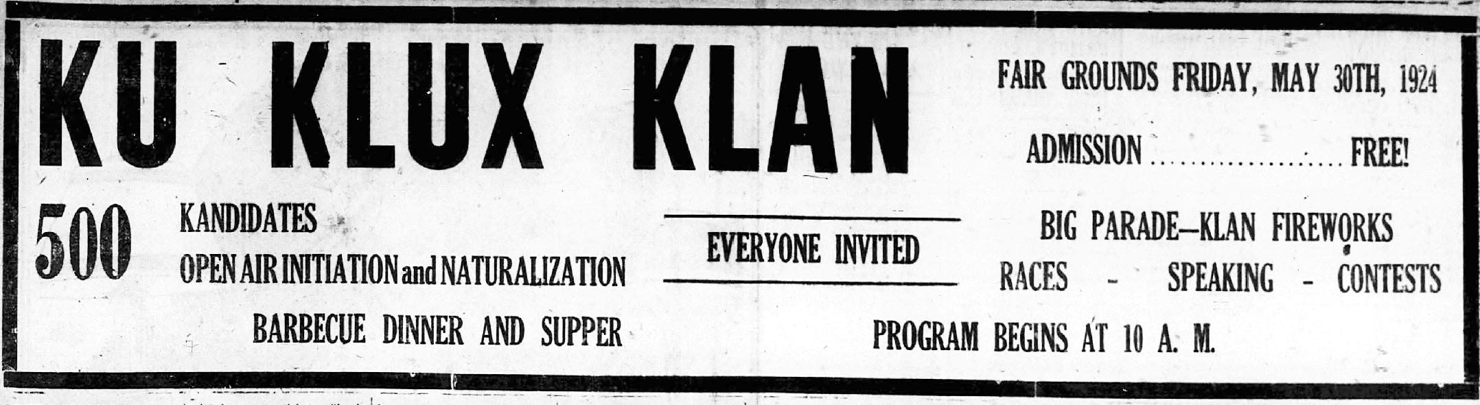 Henderson history: Klansmen from across Tri-State convened here in 1924