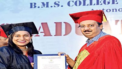 1,702 students graduated from BMS College of Engineering, Bengaluru; among them, 69 are top rank holders