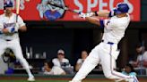 Rangers outlast Angels 3-2 in 13 innings when Lowe gets hit by pitch
