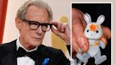 Bill Nighy reveals why he took a tiny ketchup-stained rabbit to the Oscars