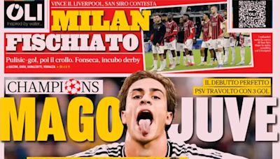 Today’s Papers: Magic Juve, Milan booed, Inter-Man City revenge