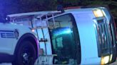 I-485 exit reopened after work van flips near Charlotte airport