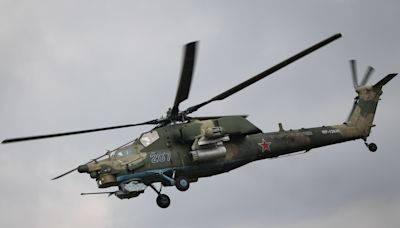 Russian military Mi-28 helicopter destroyed in fatal crash