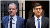 Rishi Sunak ‘carefully considering’ results of Dominic Raab bullying inquiry after receiving report