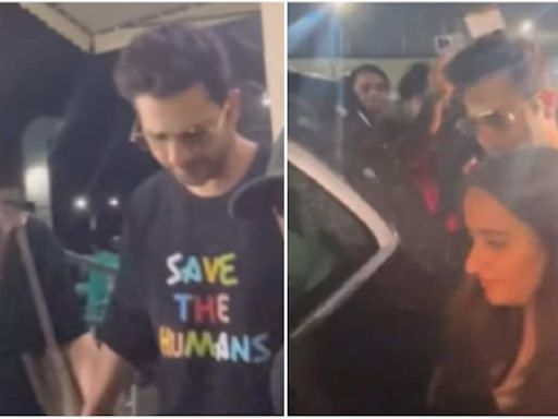 WATCH: New parents Varun Dhawan and Natasha Dalal twin in black as they step out for movie date