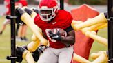 Georgia backfield hard at work, Trevor Etienne challenged, Roderick Robinson surging