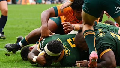 Springboks demoledores: aplastaron como visitante a Australia en la apertura del Rugby Championship