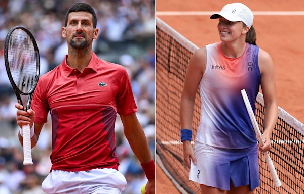 Pre-Wimbledon practice looks very different for Novak Djokovic and Iga Swiatek | Tennis.com