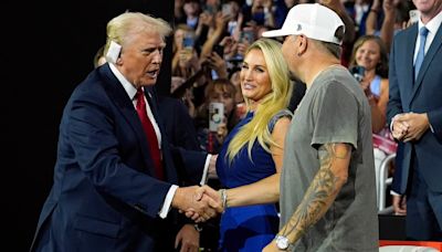 Country star Jason Aldean, wife Brittany seated next to Trump at RNC