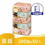 春風 皇室典藏盒裝面紙 200抽x5盒x10串/箱(花鹿祝福)