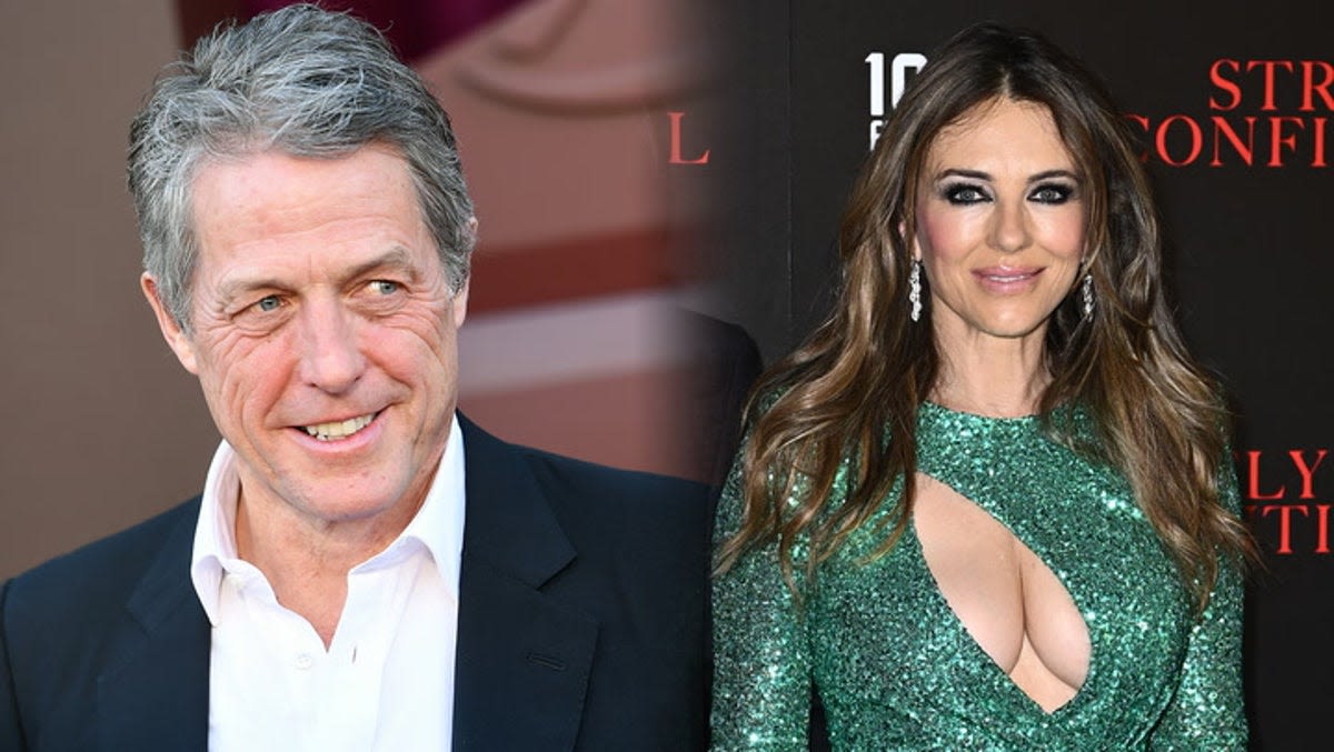 Elizabeth Hurley joined by ex-partners Hugh Grant and Arun Nayar at UK premiere of Strictly Confidential