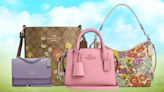 Coach Outlet has big markdowns on spring handbags with floral and pastel styles up to 72% off