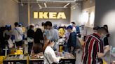 Ikea shoppers seen battling their way out of a Shanghai store after security staff tried to lock them in over COVID alert