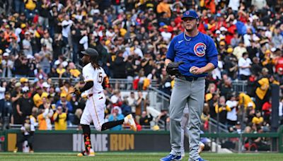 Cubs tie up game against Pirates before going into rain delay in the fifth inning