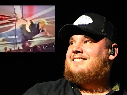 WATCH: Luke Combs Falls on Stage, Hilariously Declares Himself Safe