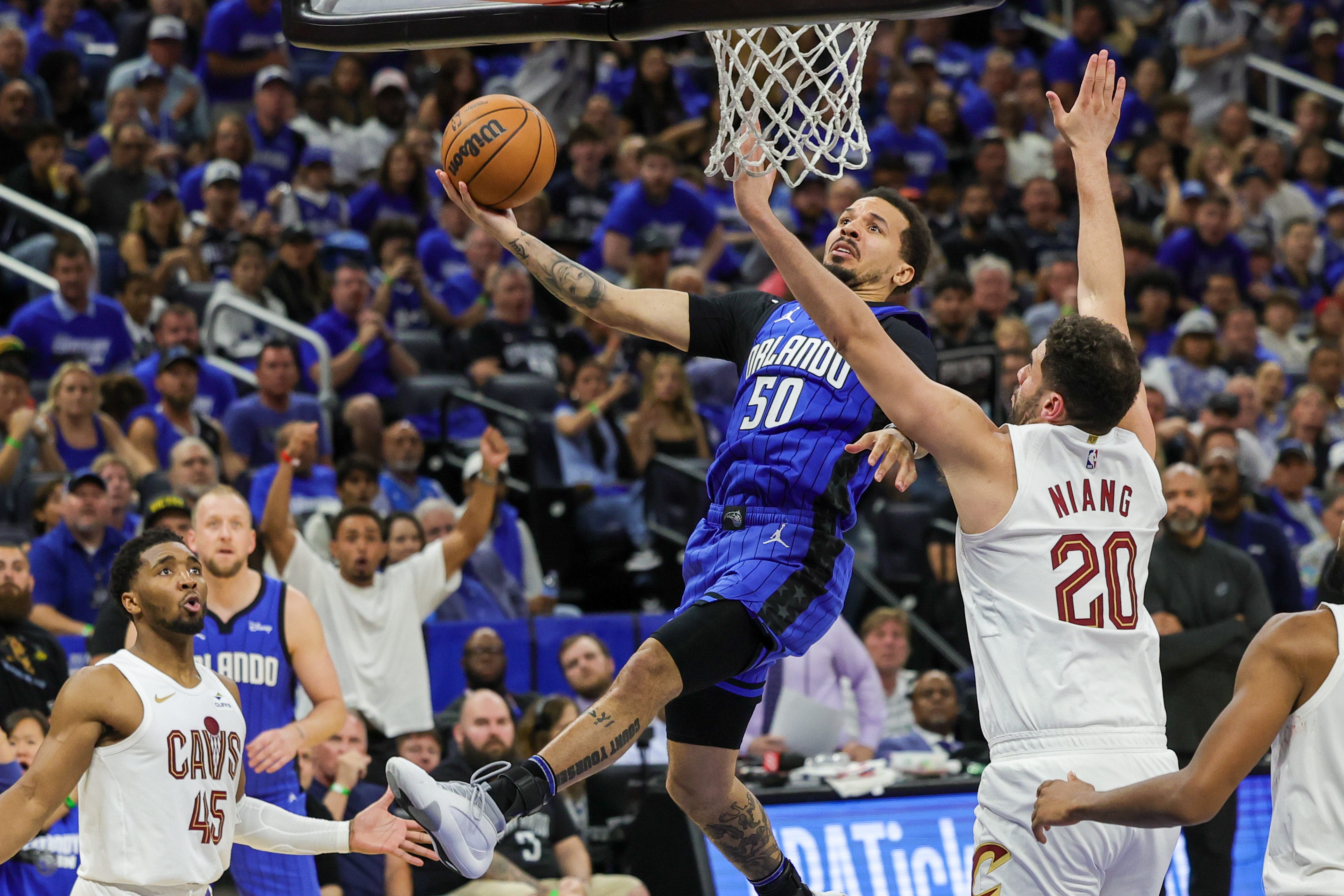 Magic overcome Donovan Mitchell's 50-point game to even series with Cavaliers