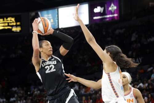 A'ja Wilson reaches 1,000 points becoming first WNBA player to do it in a season as Aces top Sun