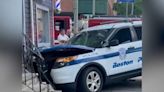 Police cruiser crashes into building in East Boston