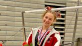 Coldwater's Calhoun takes gold on Uneven Bars, Cardinals notch regional mark at Plymouth Canton