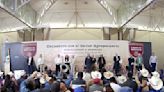 AMLO y Sheinbaum se reúnen con sector agropecuario en Zacatecas